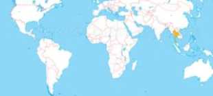 Таиланд и Пхукет на карте мира — месторасположение, курорты